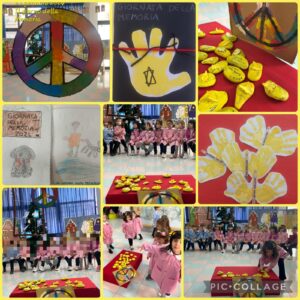 Lavori realizzati alla scuola dell'infanzia per il "Giorno della memoria".