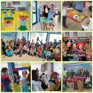 Festa di Carnevale con i genitori presso la scuola dell'infanzia.