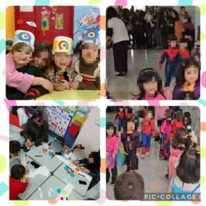 Festa di Carnevale con i genitori presso la scuola dell'infanzia.