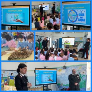 Incontro dei bambini della scuola dell'infanzia con i Carabinieri Forestali