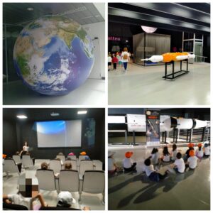 Visita al Museo della Scienza Sparkme Space Academy dei bambini della scuola dell'infanzia
