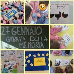 Giornata della memoria presso la scuola dell'infanzia Meucci.