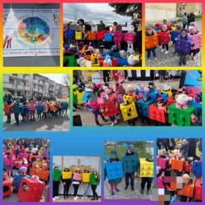 Carnevale del riciclo - bambini di 5 anni della scuola dell'infanzia