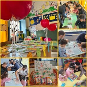 Attività dei bambini della scuola dell'infanzia per la Festa del papà.