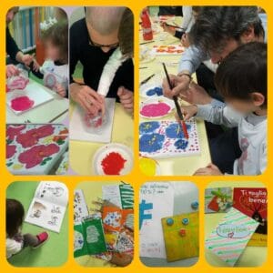 Attività dei bambini della scuola dell'infanzia per la Festa del papà.