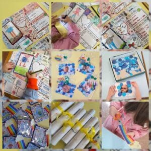 Attività dei bambini della scuola dell'infanzia per la Festa del papà.