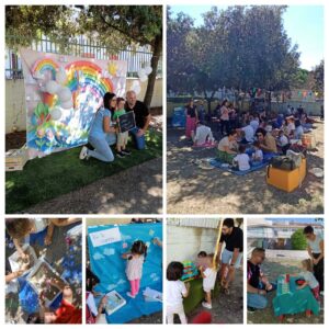 AttivitĂ del primo giorno di scuola all'infanzia.