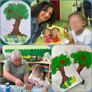 Festa dei nonni alla scuola dell'infanzia.