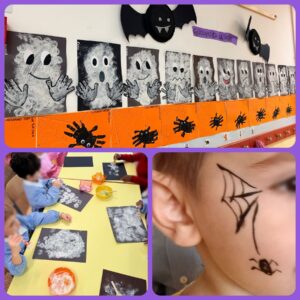 Attività di Halloween della scuola dell'infanzia Guerricchio.
