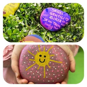 Attività per la "Giornata della gentilezza" dei bambini della scuola dell'infanzia di via Cosenza.