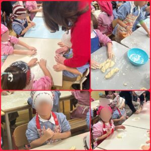 Preparazione di leccornie di Natale alla scuola dell'infanzia plesso Cosenza.