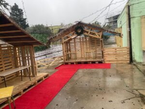 Presepe vivente presso la scuola dell'infanzia Meucci.