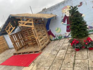 Presepe vivente presso la scuola dell'infanzia Meucci.