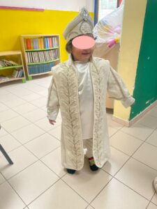 Presepe vivente presso la scuola dell'infanzia Meucci.