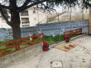 Presepe vivente presso la scuola dell'infanzia Meucci.