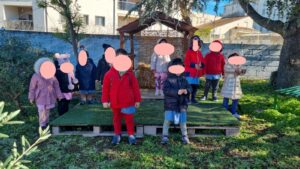 Presepe vivente presso la scuola dell'infanzia Meucci.