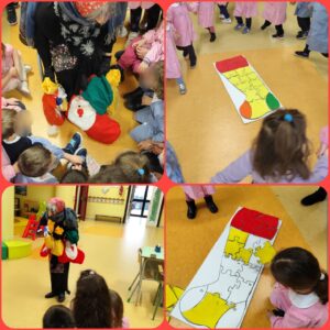 Incontro con la Befana dei bambini della scuola dell'infanzia del plesso Cosenza.