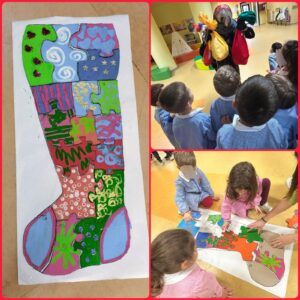 Incontro con la Befana dei bambini della scuola dell'infanzia del plesso Cosenza.