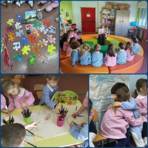Letture nel mese di gennaio alla scuola dell'infanzia.