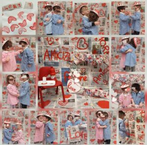 San Valentino dei bambini dell'infanzia Guerricchio.