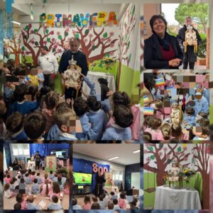 Accoglienza della statua di Gesù Bambino - scuola dell'infanzia.