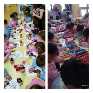 Laboratorio “La Bruna tutto l’anno: gli ornamenti dei cavalli del 2 luglio” - scuola dell'infanzia plesso Cosenza.