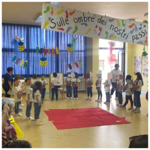 Saggio finale dei bambini della scuola dell'infanzia del plesso Cosenza.
