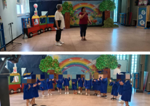 Saggio finale dei bambini della scuola dell'infanzia del plesso Meucci.