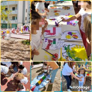 Primo giorno alla scuola dell'infanzia.